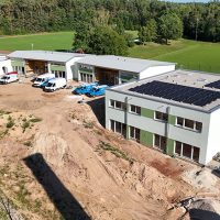 Kita Waldläufer Außenansicht Bauphase